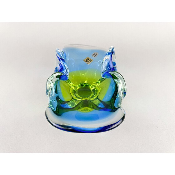 Image 1 of Vintage Art glass bowl by Josef Hospodka, Czechoslovakia 1960