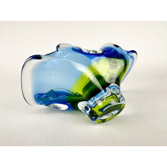 Image 1 of Vintage Art glass bowl by Josef Hospodka, Czechoslovakia 1960