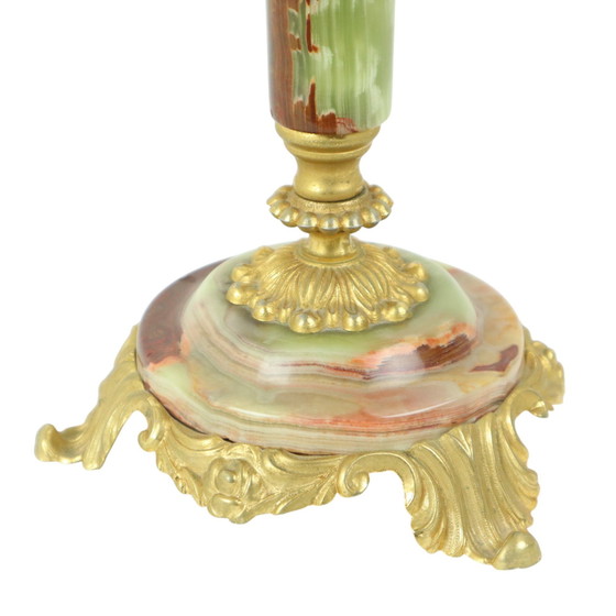 Image 1 of Candlestick 4 Benig Onyx Marble