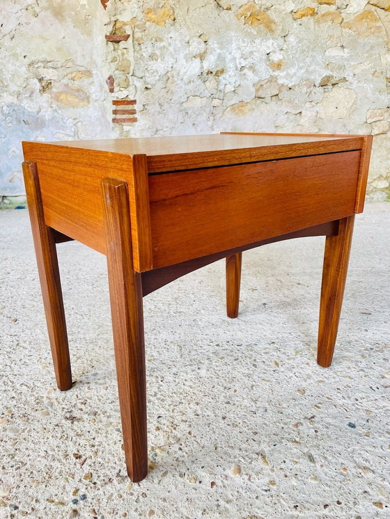 Image 1 of Mid-Century,Scandinavian,Teak Nightstand, 1960’S