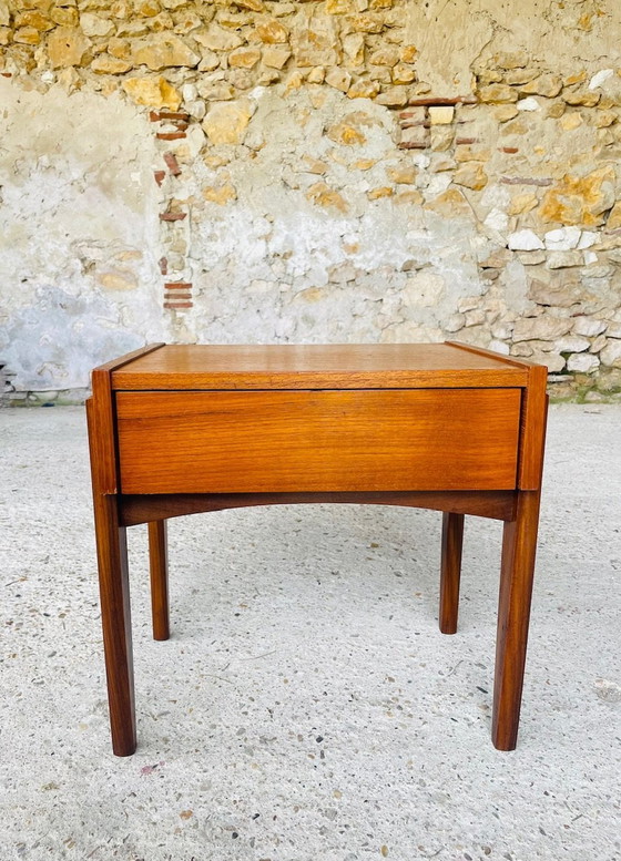 Image 1 of Mid-Century,Scandinavian,Teak Nightstand, 1960’S