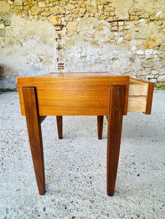 Image 1 of Mid-Century,Scandinavian,Teak Nightstand, 1960’S