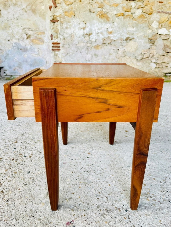 Image 1 of Mid-Century,Scandinavian,Teak Nightstand, 1960’S
