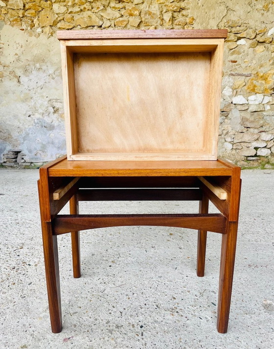 Image 1 of Mid-Century,Scandinavian,Teak Nightstand, 1960’S