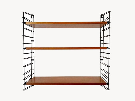 1X Tomado Wall Rack / Book Rack With Teak Shelves