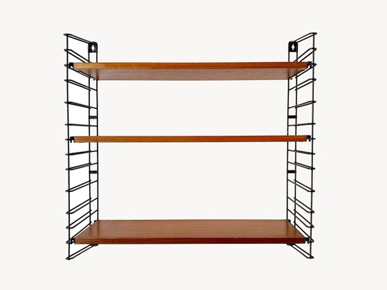 Image 1 of 1X Tomado Wall Rack / Book Rack With Teak Shelves