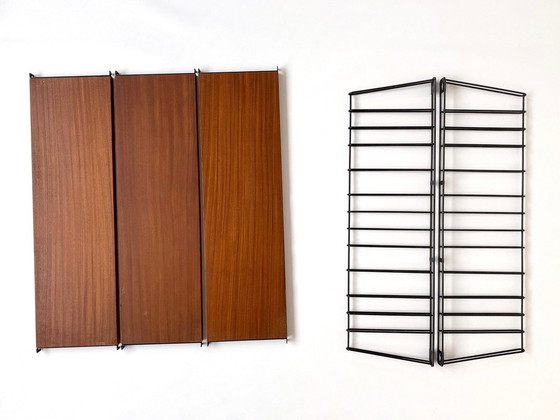 Image 1 of 1X Tomado Wall Rack / Book Rack With Teak Shelves