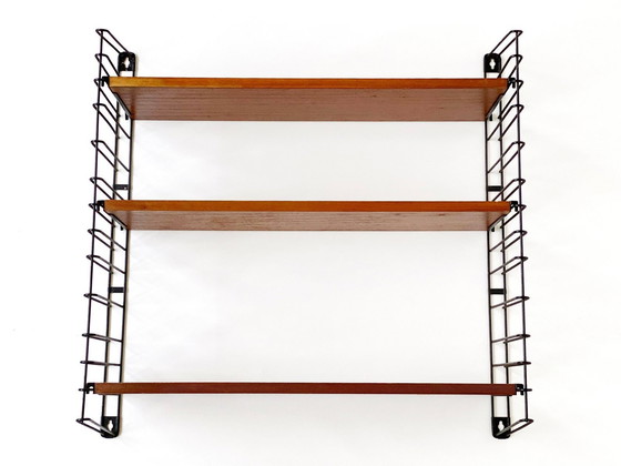 Image 1 of 1X Tomado Wall Rack / Book Rack With Teak Shelves