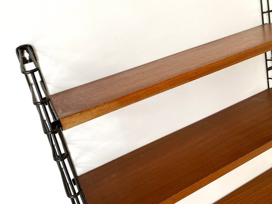 Image 1 of 1X Tomado Wall Rack / Book Rack With Teak Shelves