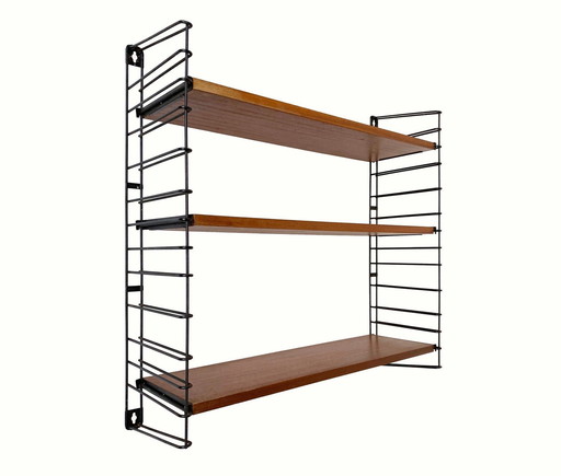 1X Tomado Wall Rack / Book Rack With Teak Shelves