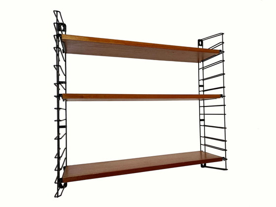 Image 1 of 1X Tomado Wall Rack / Book Rack With Teak Shelves