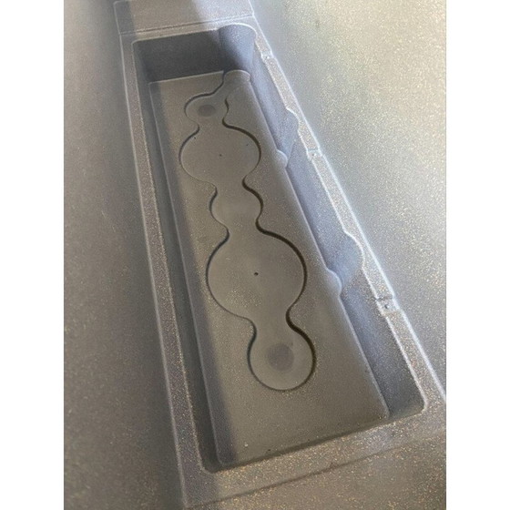 Image 1 of Vintage polyethylene and steel planter halful lust 80 by Arredare Moderno, Italy