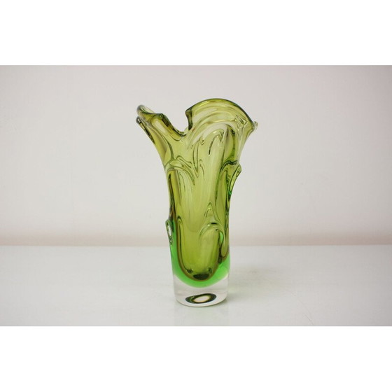 Image 1 of Vintage glass vase by Josef Hospodka, Czechoslovakia 1960