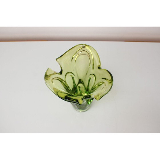 Image 1 of Vintage glass vase by Josef Hospodka, Czechoslovakia 1960