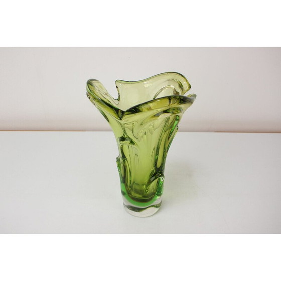 Image 1 of Vintage glass vase by Josef Hospodka, Czechoslovakia 1960