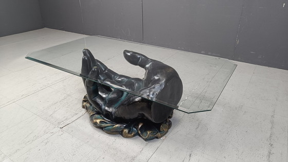 Image 1 of Tavolino da caffè vintage a forma di mano, anni '80