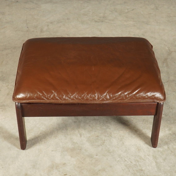 Image 1 of Poltrone vintage 'Scala' con sgabello – Dreipunkt International – anni '80