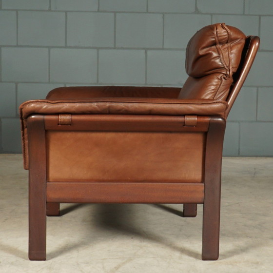 Image 1 of Poltrone vintage 'Scala' con sgabello – Dreipunkt International – anni '80