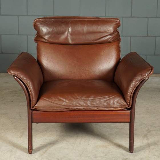 Image 1 of Poltrone vintage 'Scala' con sgabello – Dreipunkt International – anni '80