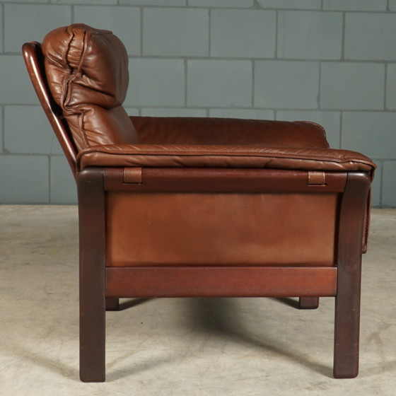 Image 1 of Poltrone vintage 'Scala' con sgabello – Dreipunkt International – anni '80