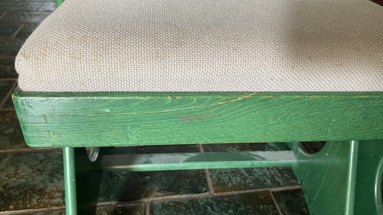 Image 1 of Design Vintage 4 sedie in legno verde Marklund?