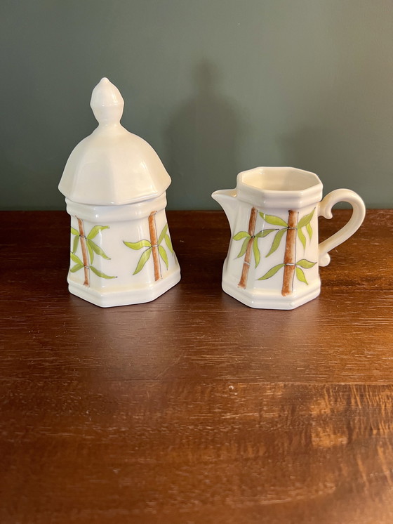 Image 1 of Ernestine Salerno Mid - Century hand-painted coffee service 914