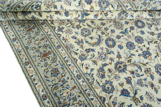 Image 1 of Alfombra de corcho Keshan anudada a mano - 311 x 196 cm