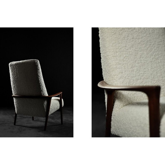 Image 1 of Vintage armchair in white teak wood for Bröderna Anderssons, Sweden 1960