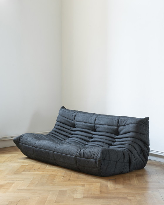 Image 1 of Ligne Roset Togo 3 places en Black Jeans