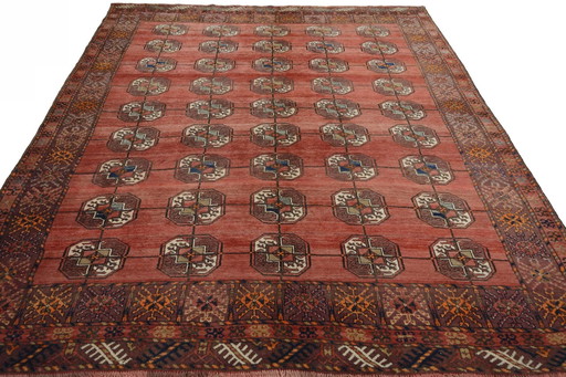 Hand-knotted Torkaman oriental rug - 274 X 211 Cm