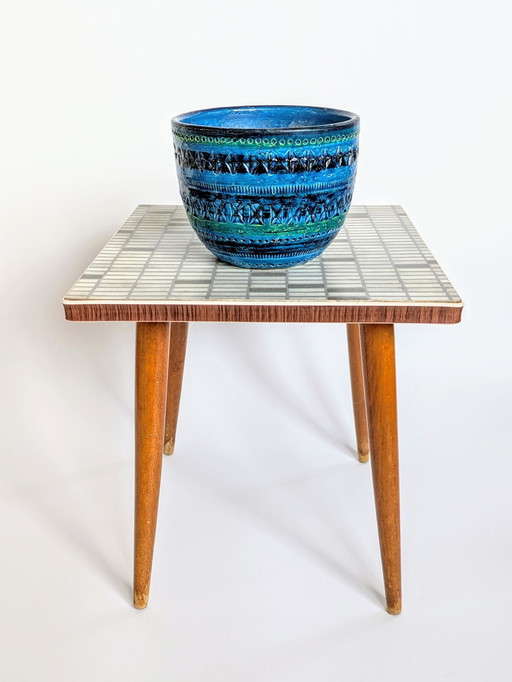 Bitossi Planter Rimini Blu | Midcentury Ceramic Aldo Londi | Italy 1960'S