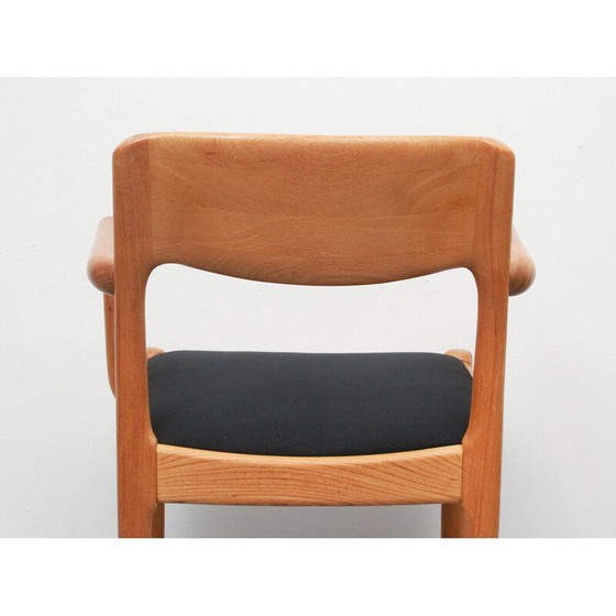 Image 1 of Vintage armchair in oakwood and fabric by Juul Kristensen, Denmark 1970s