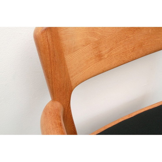 Image 1 of Vintage armchair in oakwood and fabric by Juul Kristensen, Denmark 1970s
