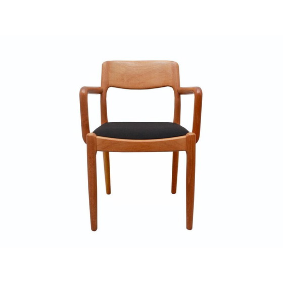 Image 1 of Vintage armchair in oakwood and fabric by Juul Kristensen, Denmark 1970s