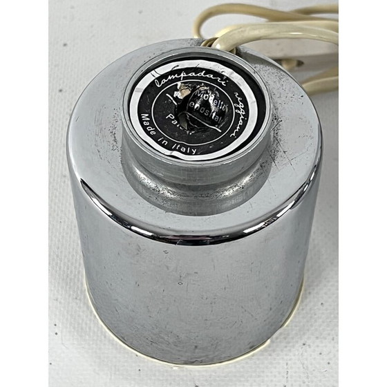 Image 1 of Lampada da tavolo vintage cromata in stile Space Age di Reggiani