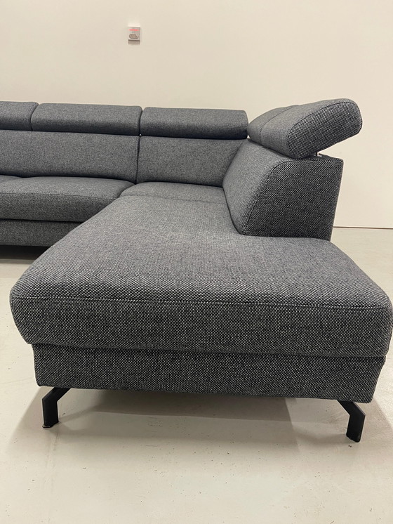 Image 1 of Beautiful Montel Gray Fabric Corner Sofa