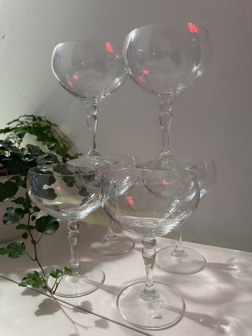 Crystal Coupe Champagne Glasses