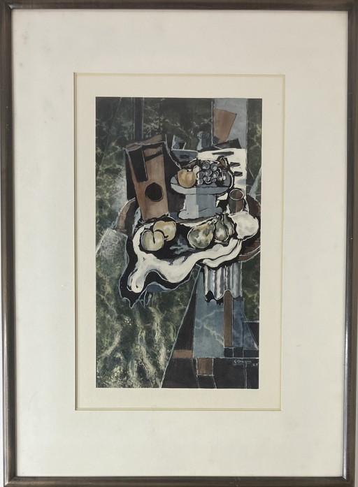 Lithograph - Poires Et Peches - Georges Braque (After)