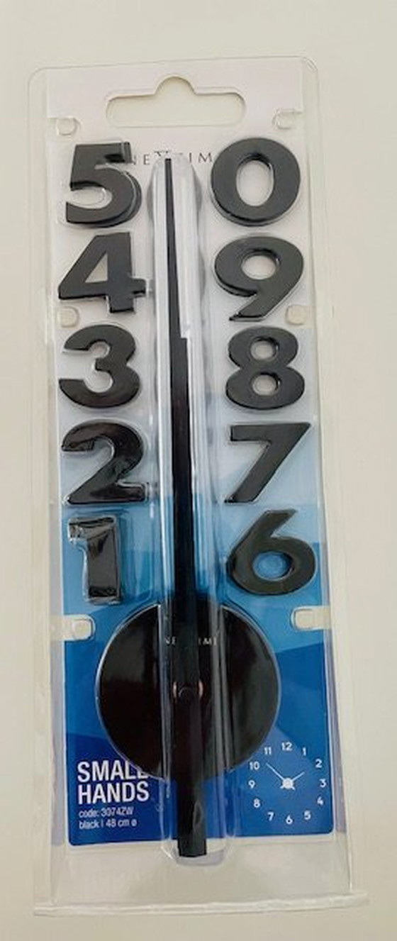 Image 1 of Nextime Small Hands Wall Clock - Dutch Design!