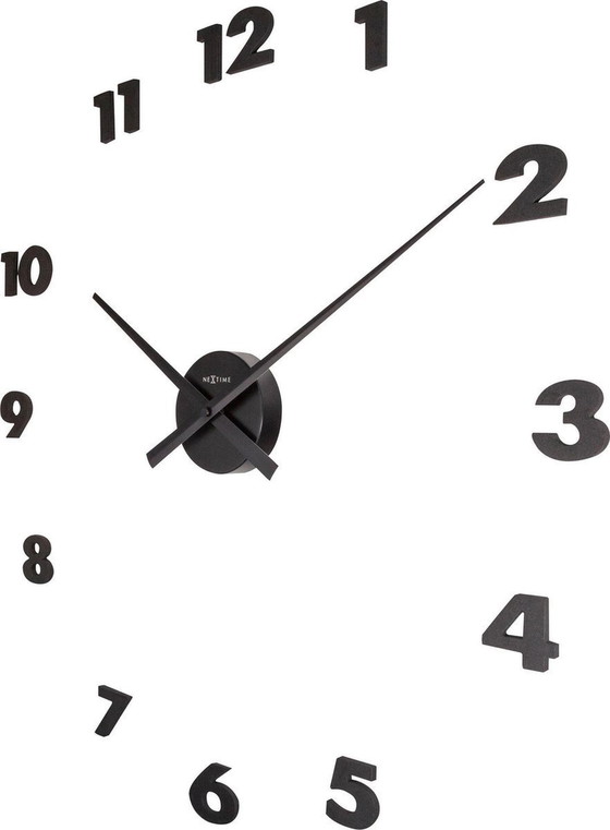 Image 1 of Nextime Small Hands Wall Clock - Dutch Design!