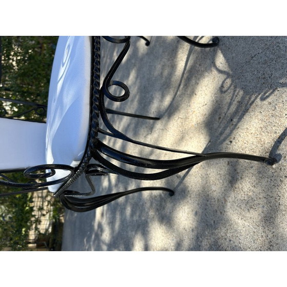 Image 1 of Vintage wrought iron garden armchair, France 1940