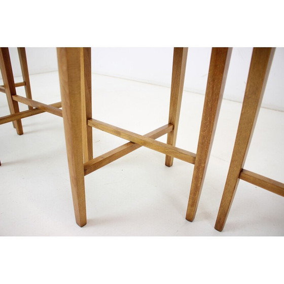Image 1 of Vintage folding stool in wood and teak by Poul Hundevad, Denmark 1960