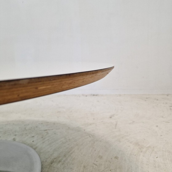 Image 1 of Vintage "Circle" coffee table in wood veneer by Pierre Paulin for Artifort, 1960