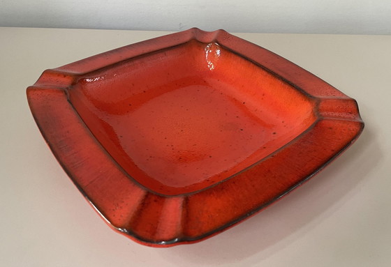 Image 1 of Scheurich Keramik - Orange Xl Ashtray Model 436-24