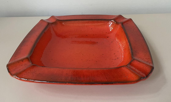 Image 1 of Scheurich Keramik - Orange Xl Ashtray Model 436-24