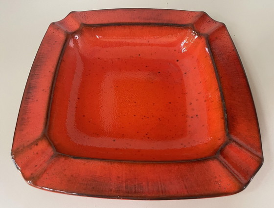 Image 1 of Scheurich Keramik - Orange Xl Ashtray Model 436-24