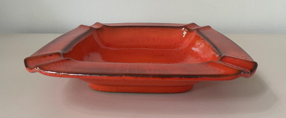 Image 1 of Scheurich Keramik - Orange Xl Ashtray Model 436-24