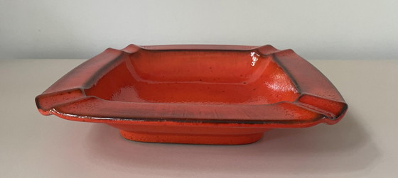 Image 1 of Scheurich Keramik - Orange Xl Ashtray Model 436-24