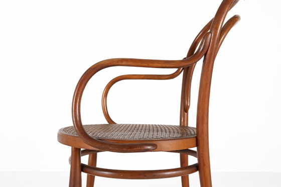 Image 1 of Vintage Armchair In Bentwood With Canework, 1950