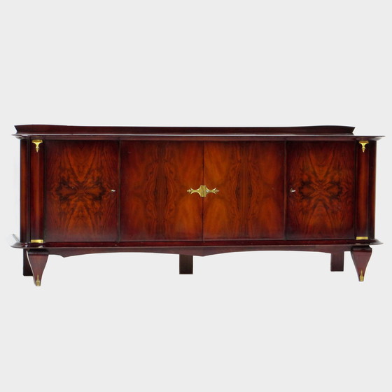 Image 1 of Art Deco buffet sideboard in walnut by Jules Leleu